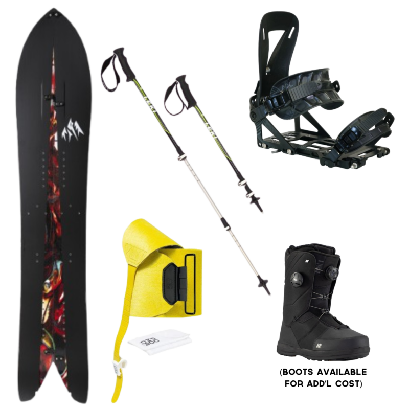 Nomad Splitboard Skins / Pre-cut + Quick Tension Tail | Jones